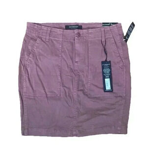 Liverpool Cotton Blend Utility Skirt Victorian Mauve Purple Size 6 NWT